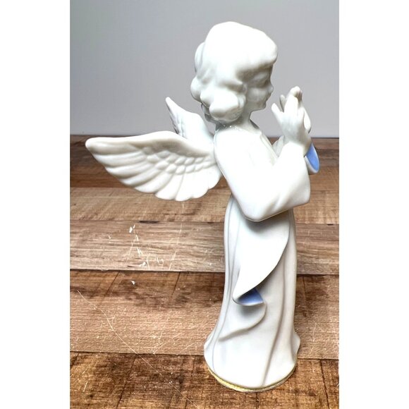 Dresden Porcelain Figurine vintage W Germany west angel statue - Picture 2 of 5